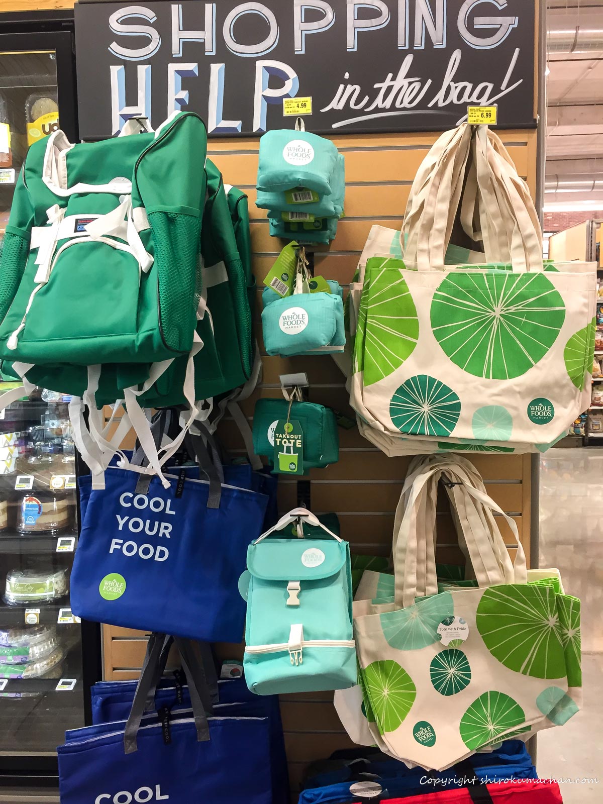 Whole Foods Market ホールフーズ エコバッグ 不織布 - バッグ