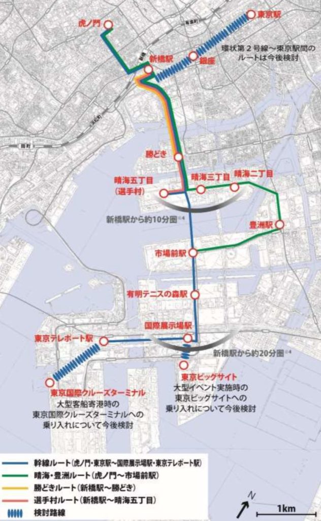 東京BRT路線図
