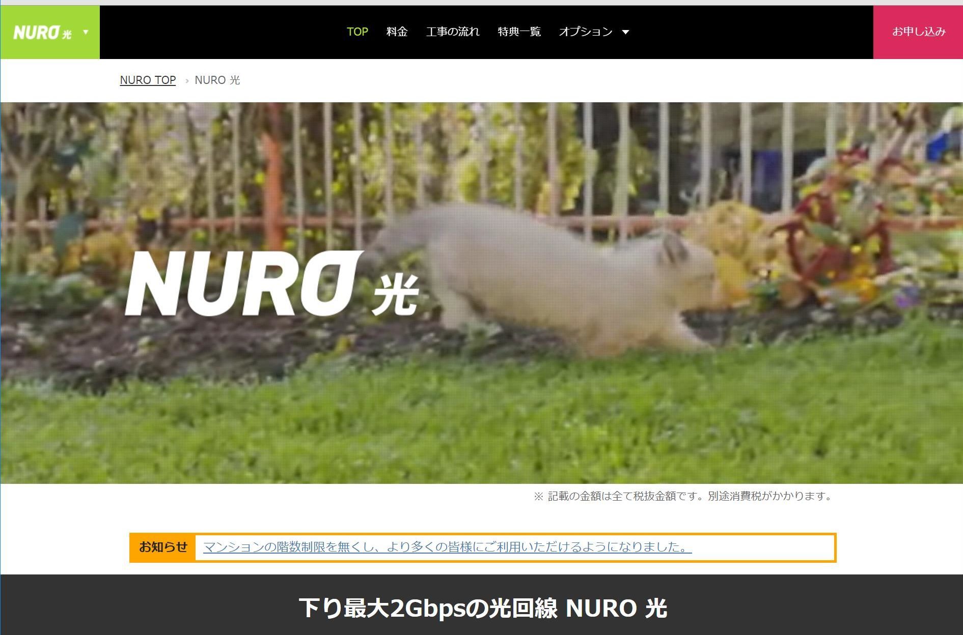 NURO光の評判