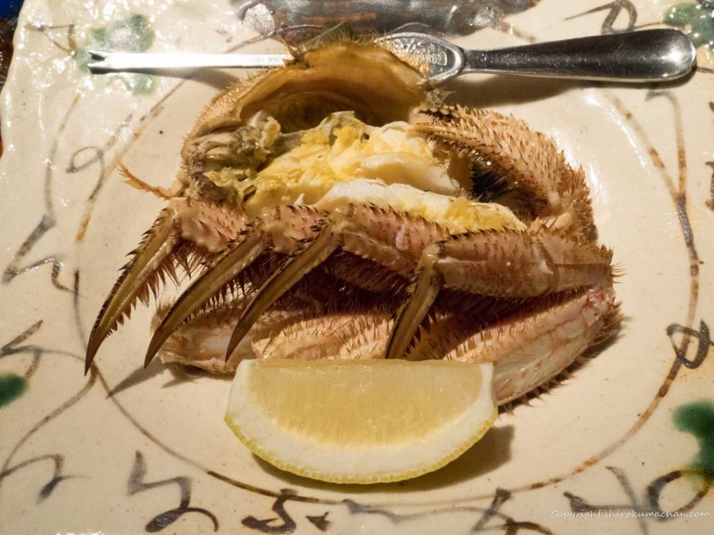 Takinoya Dinner Hokkaido Noboribetsu-Main Dish Hair Crab