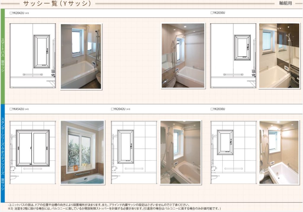 一条工務店 グランセゾン 採用できる窓全種類と一覧表 しろくま無添加 写真＆子連れ旅行記