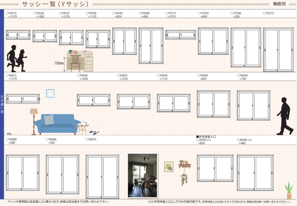 一条工務店 グランセゾン 採用できる窓全種類と一覧表 しろくま無添加 写真＆子連れ旅行記