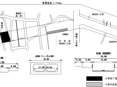 東京都管状４号線目白台区間