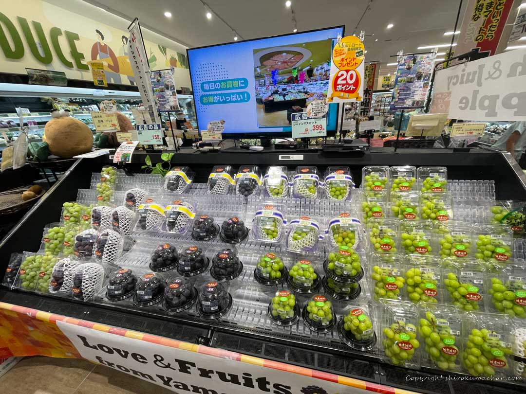 Yamanashi Supermarket Grapes